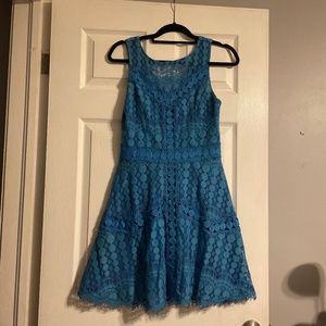 Blue eyelet / lace dress